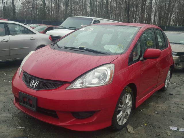 JHMGE88409S030881 - 2009 HONDA FIT SPORT RED photo 2
