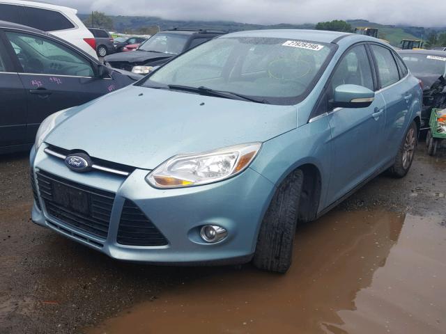 1FAHP3H21CL169250 - 2012 FORD FOCUS SEL GREEN photo 2