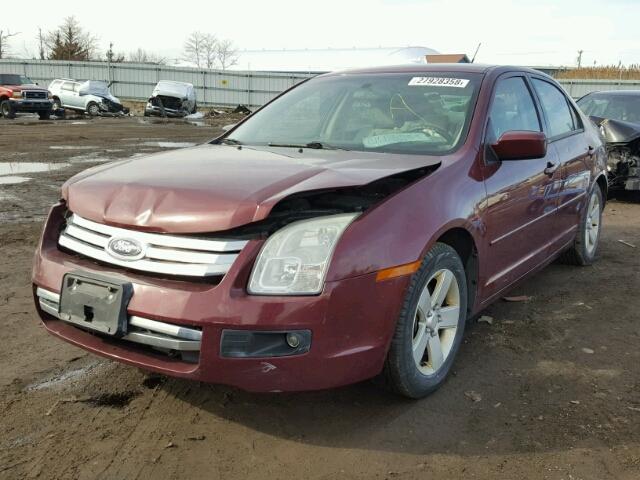 3FAHP07Z57R260736 - 2007 FORD FUSION SE MAROON photo 2