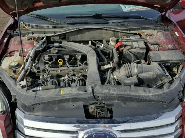 3FAHP07Z57R260736 - 2007 FORD FUSION SE MAROON photo 7