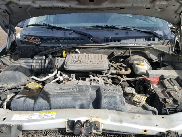 1D7GL42K84S541826 - 2004 DODGE DAKOTA SLT SILVER photo 7