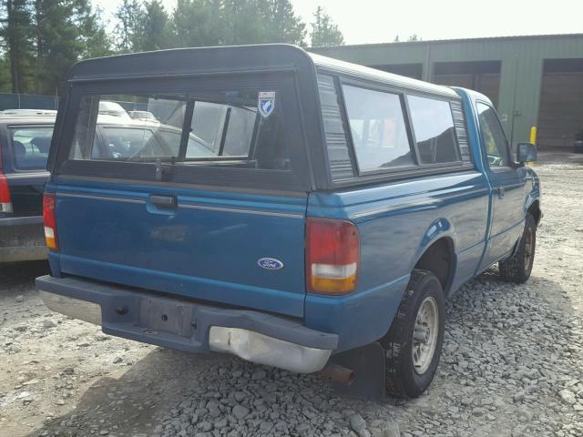 1FTCR10A5PPB64685 - 1993 FORD RANGER BLUE photo 4