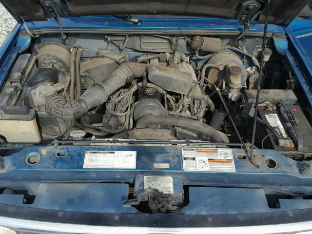 1FTCR10A5PPB64685 - 1993 FORD RANGER BLUE photo 7