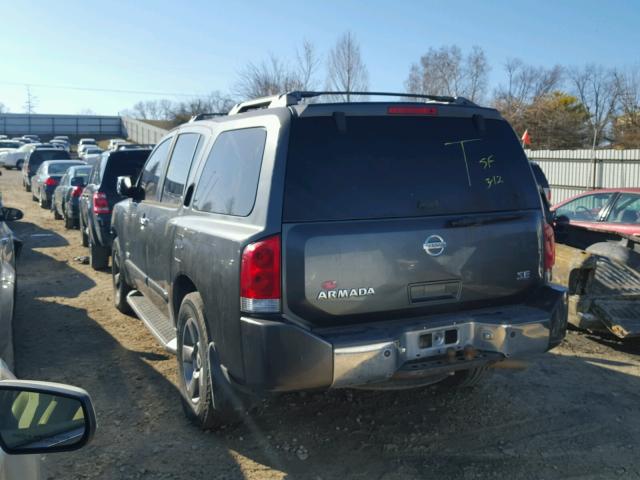 5N1AA08A45N703265 - 2005 NISSAN ARMADA SE GRAY photo 3