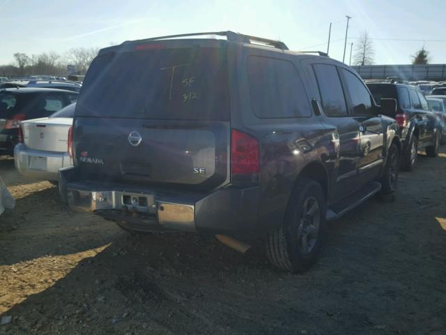 5N1AA08A45N703265 - 2005 NISSAN ARMADA SE GRAY photo 4