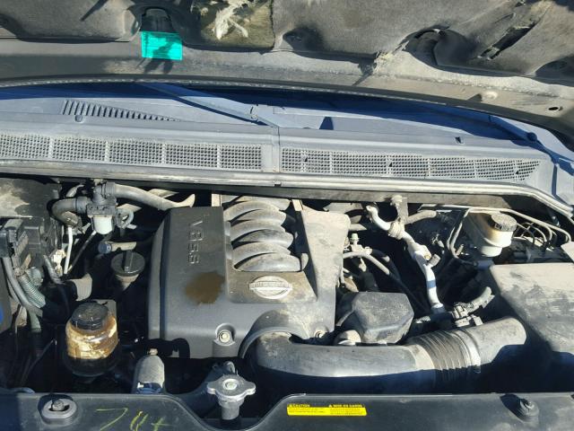 5N1AA08A45N703265 - 2005 NISSAN ARMADA SE GRAY photo 7