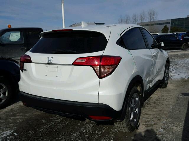 3CZRU5H36JM101253 - 2018 HONDA HR-V LX WHITE photo 4