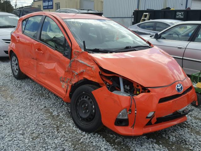 JTDKDTB37E1080078 - 2014 TOYOTA PRIUS C ORANGE photo 1