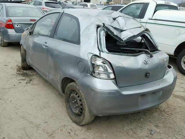 JTDJT903895263041 - 2009 TOYOTA YARIS SILVER photo 3