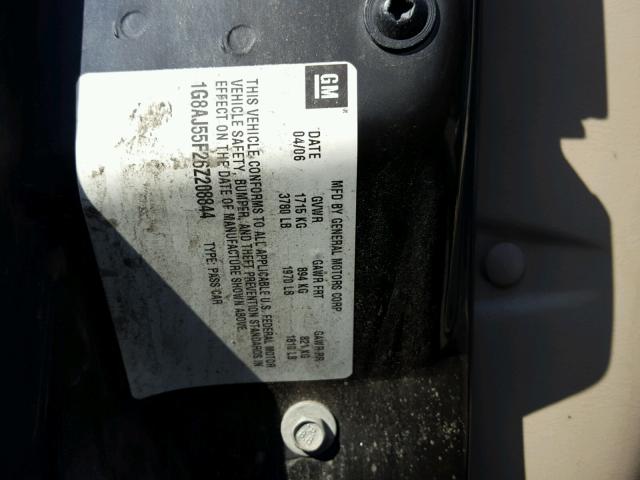 1G8AJ55F26Z208844 - 2006 SATURN ION LEVEL 绿色 照片 10