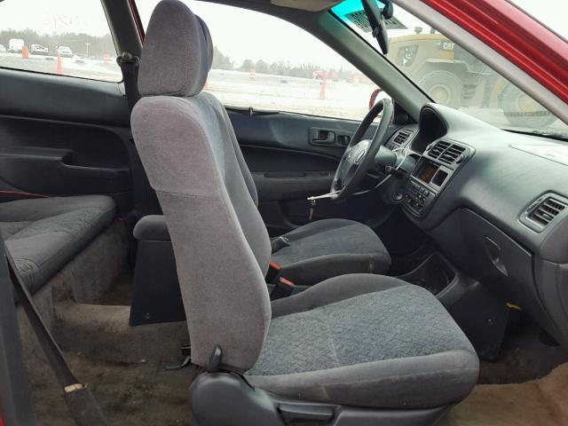 1HGEJ8148VL127489 - 1997 HONDA CIVIC EX Qırmızı foto 5