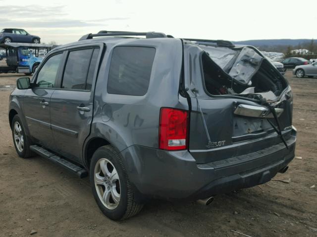 5FNYF4H4XCB022397 - 2012 HONDA PILOT EX GRAY photo 3