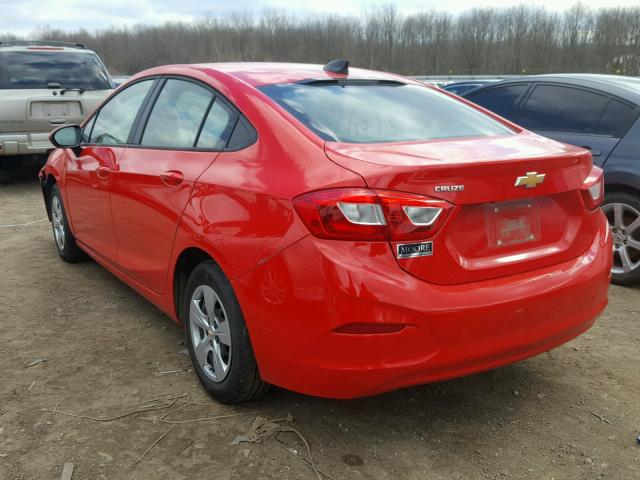 1G1BC5SM6H7152339 - 2017 CHEVROLET CRUZE LS RED photo 3