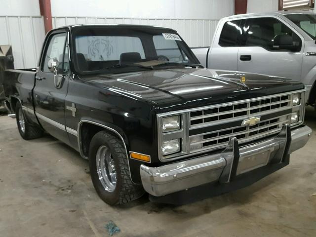 1GCDR14H9HJ107308 - 1987 CHEVROLET R10 BLACK photo 1