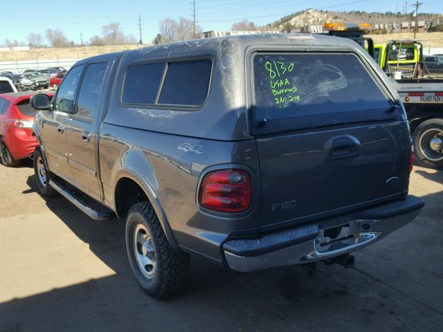 1FTRW08662KC55922 - 2002 FORD F150 SUPER GRAY photo 3