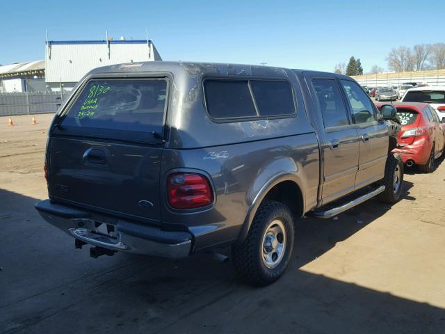 1FTRW08662KC55922 - 2002 FORD F150 SUPER GRAY photo 4