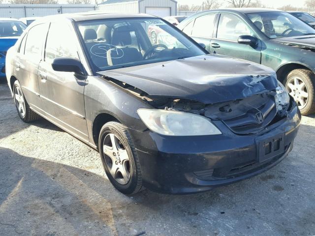 JHMES26754S002027 - 2004 HONDA CIVIC EX BLACK photo 1