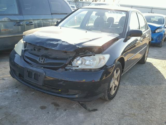 JHMES26754S002027 - 2004 HONDA CIVIC EX შავი ფოტო 2