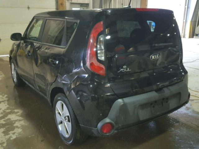 KNDJN2A2XE7056625 - 2014 KIA SOUL BLACK photo 3