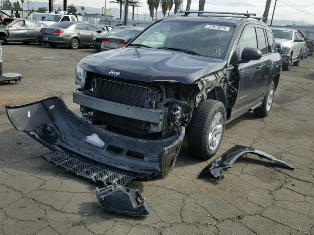 1C4NJCBA3ED843152 - 2014 JEEP COMPASS SP BLACK photo 2