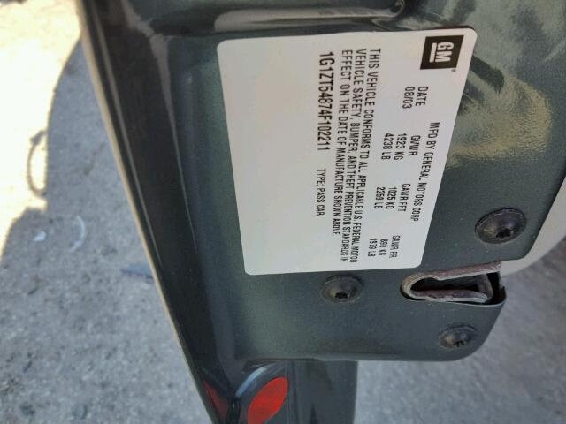 1G1ZT54874F102211 - 2004 CHEVROLET MALIBU LS ნაცრისფერი ფოტო 10