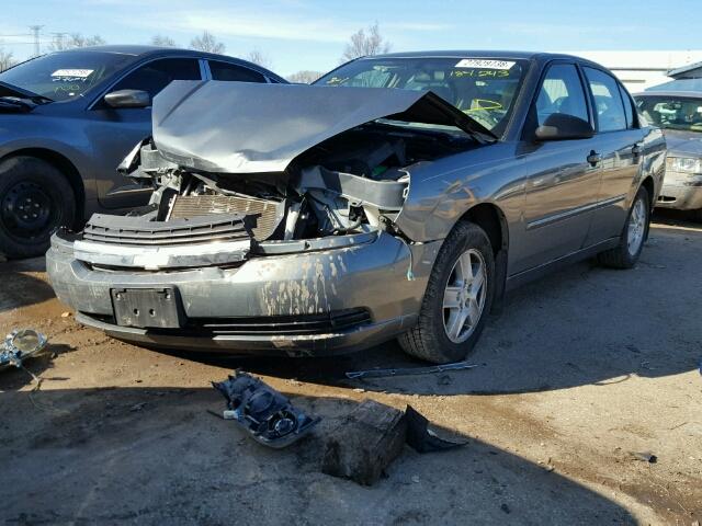 1G1ZT54874F102211 - 2004 CHEVROLET MALIBU LS ნაცრისფერი ფოტო 2