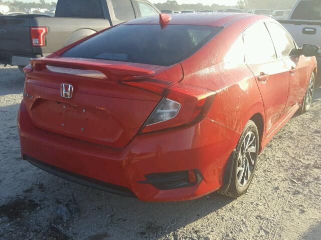 2HGFC2F73HH503368 - 2017 HONDA CIVIC EX RED photo 4