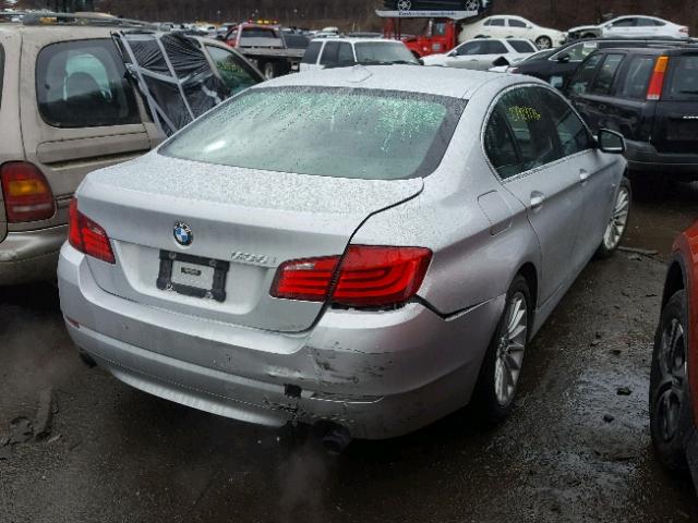 WBAFU7C52CDU65050 - 2012 BMW 535 XI ვერცხლისფერი ფოტო 4