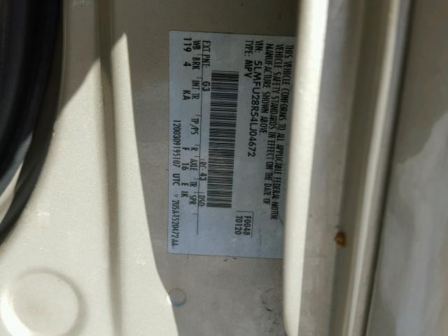 5LMFU28R54LJ04672 - 2004 LINCOLN NAVIGATOR Braun Foto 10