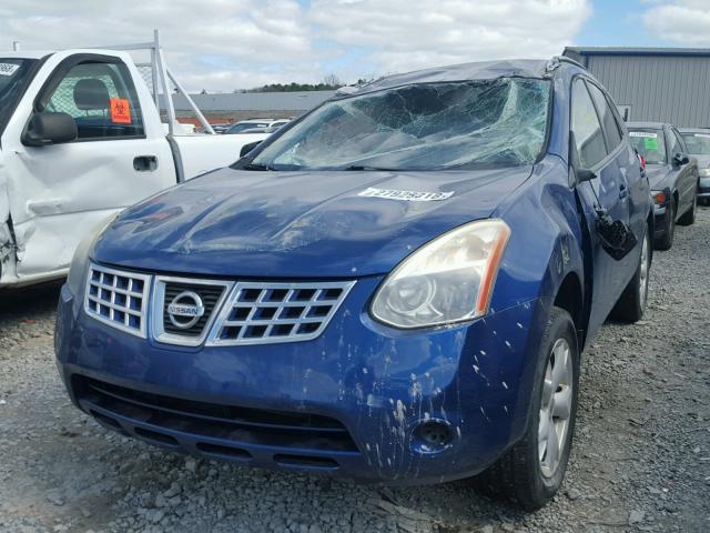 JN8AS58T79W057837 - 2009 NISSAN ROGUE S BLUE photo 2