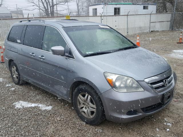 5FNRL386X5B136105 - 2005 HONDA ODYSSEY EX GRAY photo 1