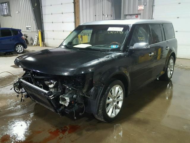 2FMHK6DC5BBD05639 - 2011 FORD FLEX LIMIT BLACK photo 2