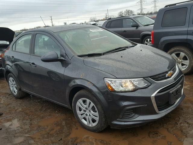 1G1JB5SH6H4131798 - 2017 CHEVROLET SONIC LS GRAY photo 1