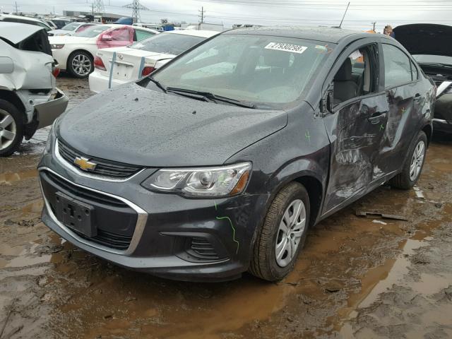 1G1JB5SH6H4131798 - 2017 CHEVROLET SONIC LS GRAY photo 2