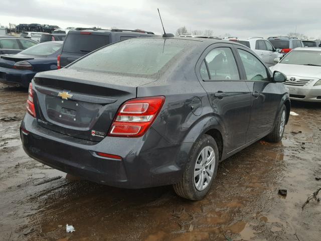 1G1JB5SH6H4131798 - 2017 CHEVROLET SONIC LS GRAY photo 4