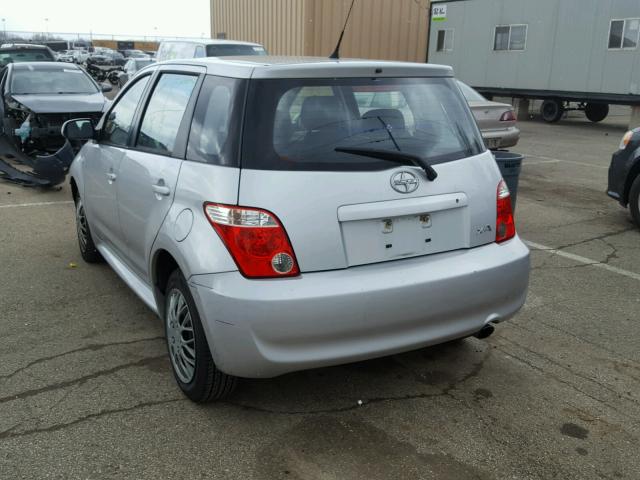 JTKKT624260146128 - 2006 TOYOTA SCION XA SILVER photo 3