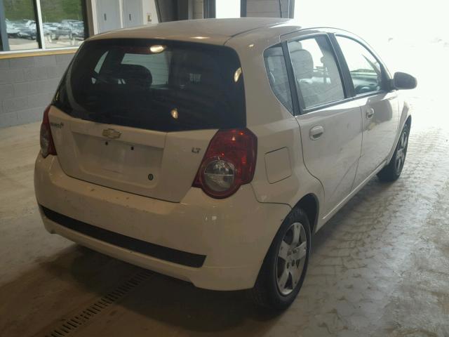 KL1TD6DE5BB147133 - 2011 CHEVROLET AVEO LS WHITE photo 4