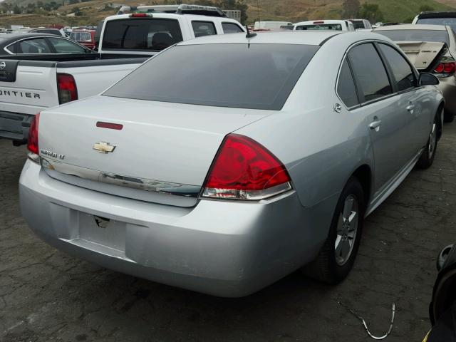 2G1WT57N291161296 - 2009 CHEVROLET IMPALA 1LT SILVER photo 4