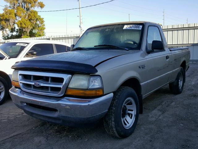 1FTYR10VXXUA78377 - 1999 FORD RANGER GOLD photo 2