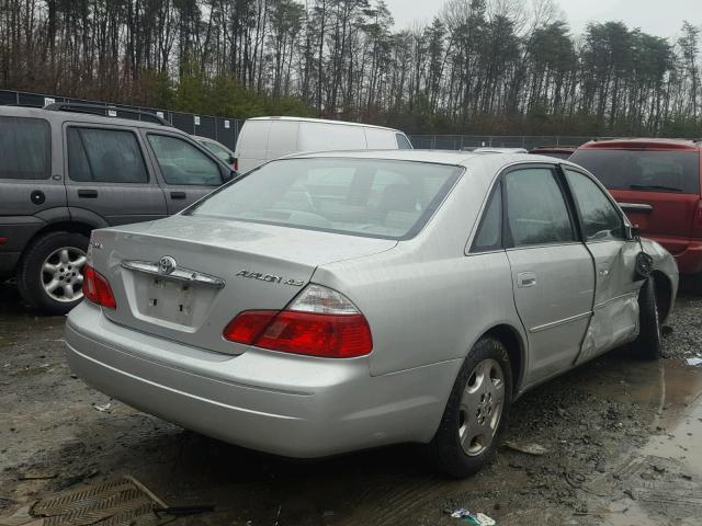 4T1BF28BX3U310898 - 2003 TOYOTA AVALON XL SILVER photo 4