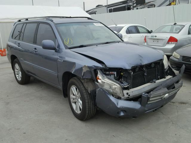 JTEEW21A770041870 - 2007 TOYOTA HIGHLANDER BLUE photo 1