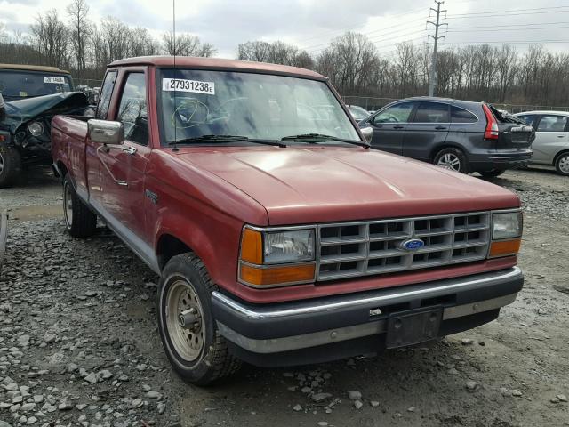 1FTCR14U0MPA26715 - 1991 FORD RANGER SUP RED photo 1