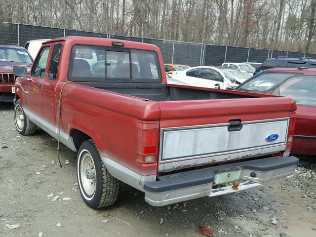 1FTCR14U0MPA26715 - 1991 FORD RANGER SUP RED photo 3