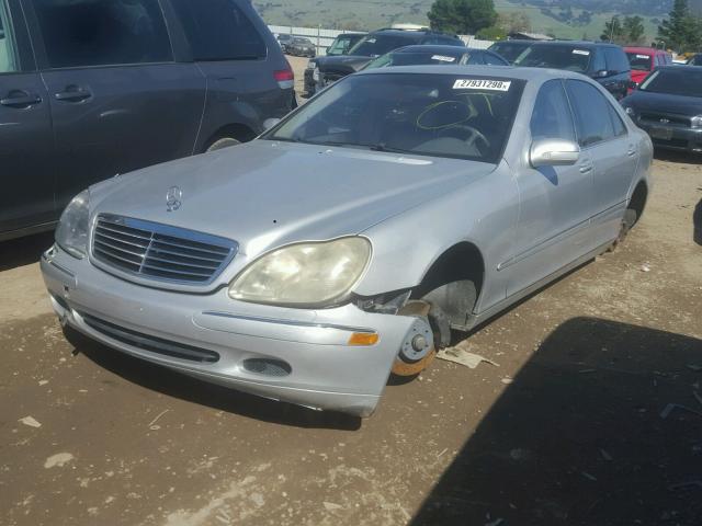 WDBNG70J01A191576 - 2001 MERCEDES-BENZ S 430 SILVER photo 2