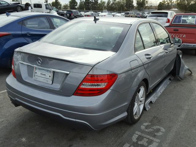 WDDGF4HB9DR273553 - 2013 MERCEDES-BENZ C 250 GRAY photo 4