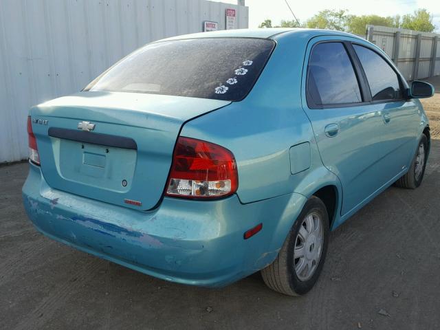 KL1TG52685B290529 - 2005 CHEVROLET AVEO LT GREEN photo 4