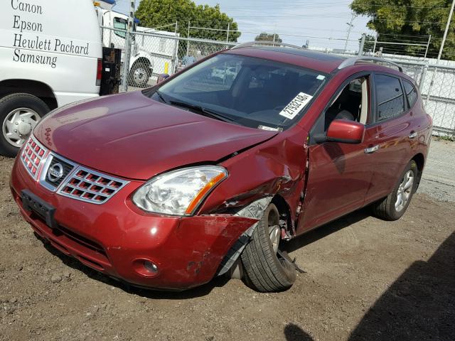 JN8AS5MV8AW149115 - 2010 NISSAN ROGUE S RED photo 2