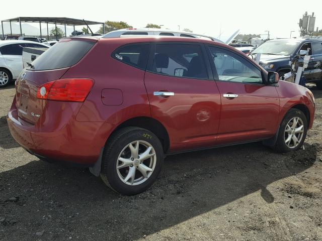 JN8AS5MV8AW149115 - 2010 NISSAN ROGUE S RED photo 4