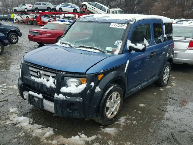 5J6YH18387L009709 - 2007 HONDA ELEMENT LX BLUE photo 2