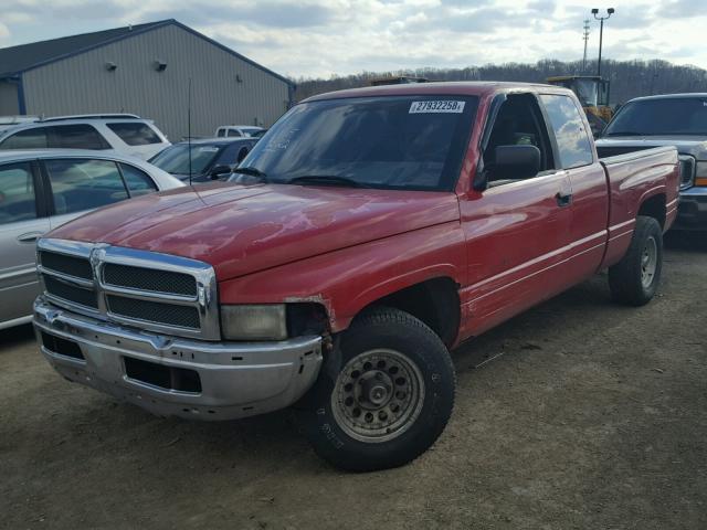 3B7HC13Y9TG130411 - 1996 DODGE RAM 1500 RED photo 2